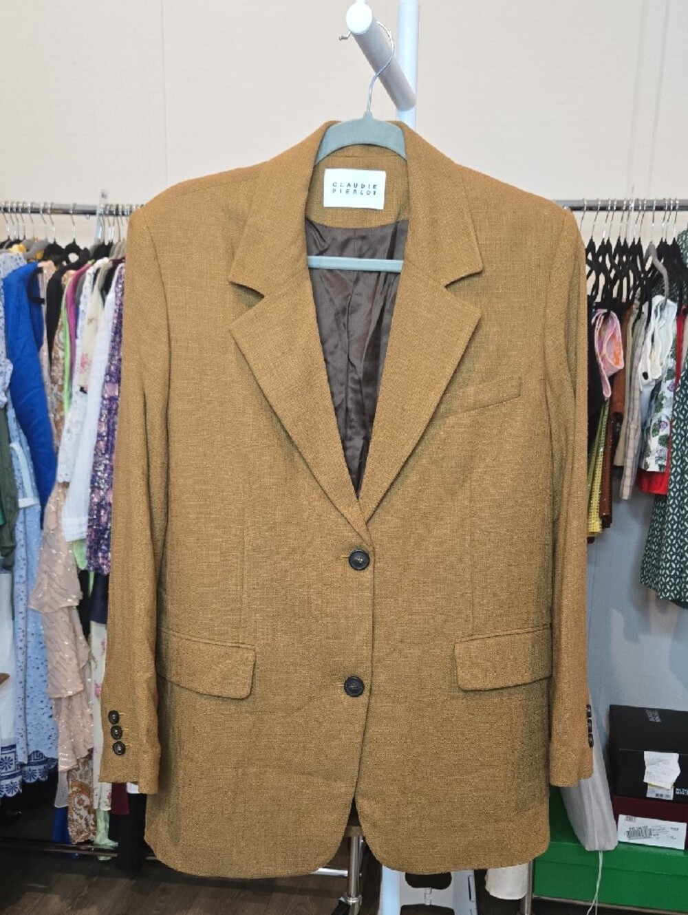 Claudie Pierlot Brown Blazer (Stock Photo For Fit Reference Only)